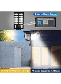 Generic 3600W Street Lights Solar Powered with Motion Sensor, Solar Lights Outdoor Dusk to Dawn, Solar Parking Lot Lights for Commercial with Remote  - Image 2