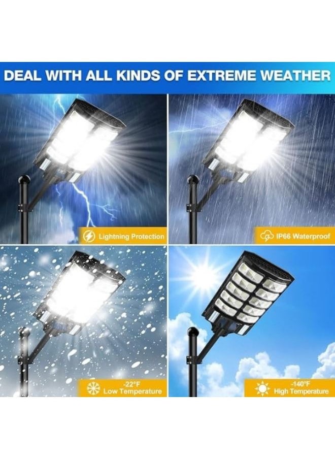 Generic 3600W Street Lights Solar Powered with Motion Sensor, Solar Lights Outdoor Dusk to Dawn, Solar Parking Lot Lights for Commercial with Remote  - Image 5