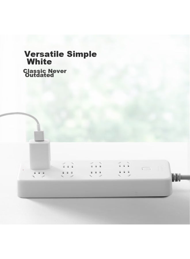 Bull Super Power Protection Power Strip/extension Cord/surge Protector/power Bar/outlet Strip/power Strip For Dormitory And Home Use Gn-b2080 8 Outlets With Master Switch, 5 Meters Long - Image 3
