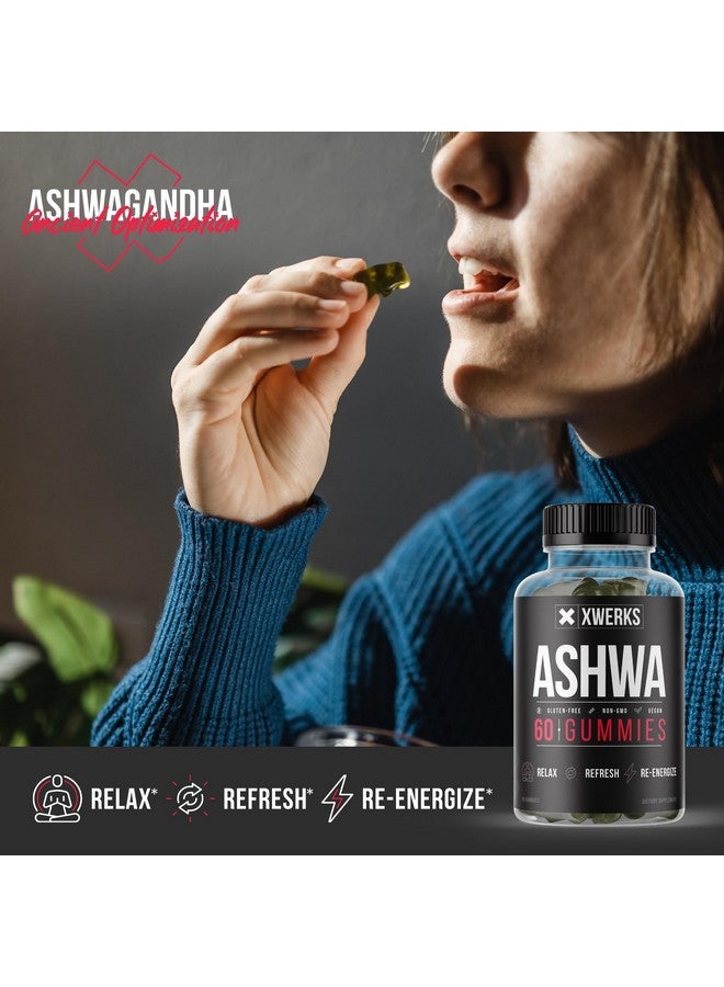 Xwerks Ashwagandha Root Gummies, Extra Strength 1500mg, Natural Supplements for Immunity Support & Strength, Non-GMO Gluten Free and Vegan Gummy Vitamins for Adults, 60CT - Image 3