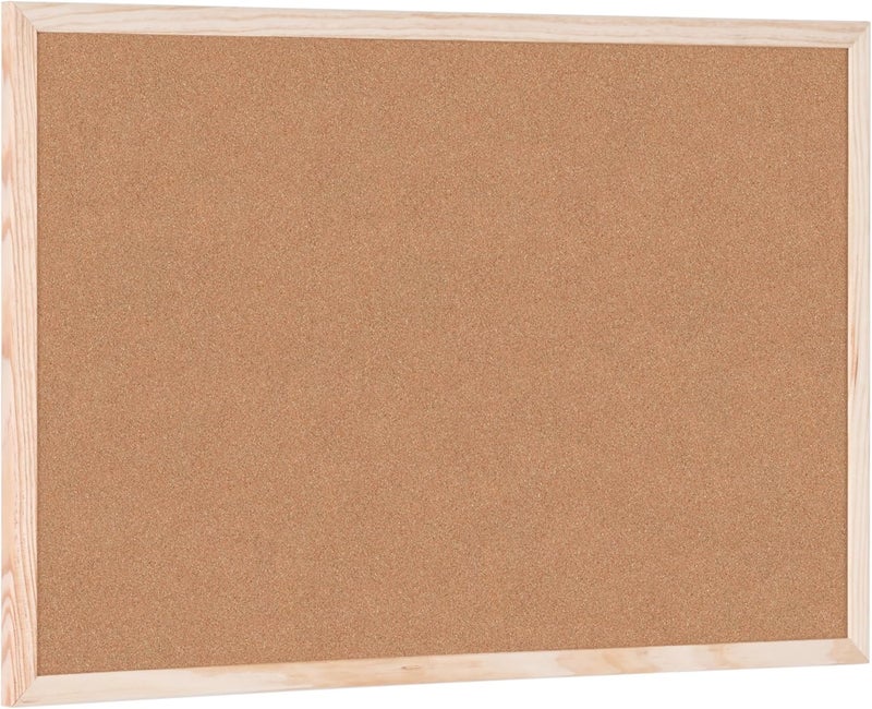 Bi-Office MC030012010 Cork Board Budget, Wood Frame, 60 x 40 cm - Brown (wood) - Image 3