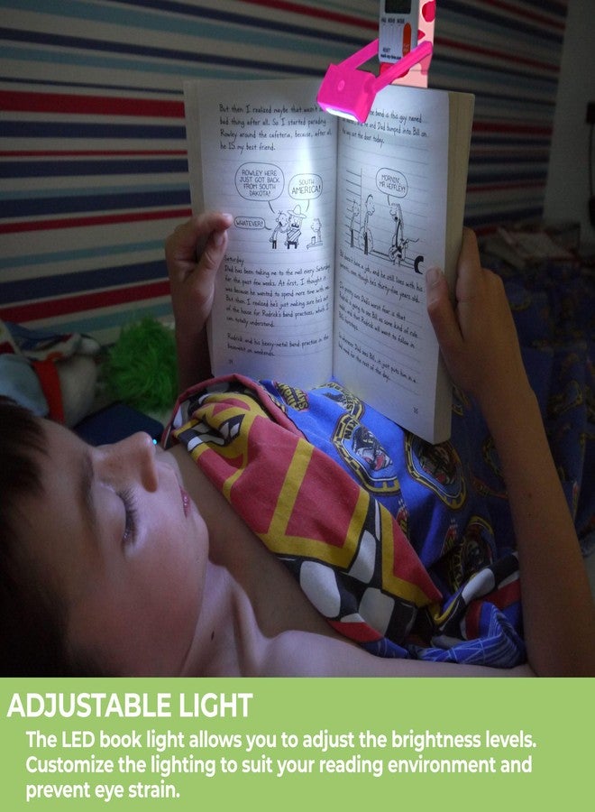 Mark-My-Time Digital Bookmark and LED Book Light - Timer and Bookmark for Kids with LED Book Light, Cool Bookmarks and Reading Incentives, Christmas Gift & Stocking Stuffer - Pink Camo - Image 4