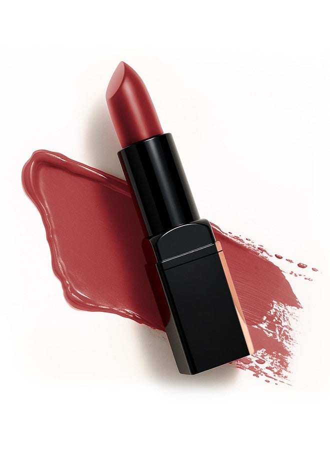 FLiCKA Lip Poetry Matte Lipstick| Enriched With Vitamin E, Sulphate Free, Moisturizing, Long Lasting Upto 6Hrs, 04 Chubby Cheeks, 4g - Image 1