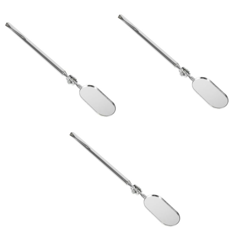 PartyKindom 3pcs Telescoping Inspection Mirror Retractable Tool for Vehicle Mechanics Checking - Image 1