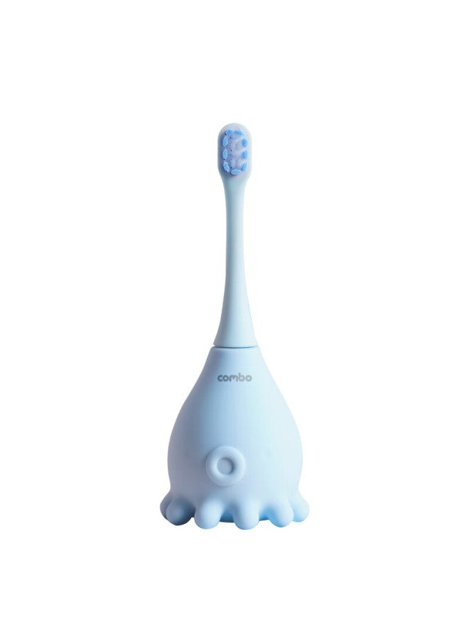 Combo Children's Electric Toothbrush With Fluoride, Soft Bristles, Cavity Prevention And Gum Protection Sonic Upgraded Version Suitable For Ages 1-3 - Image 5