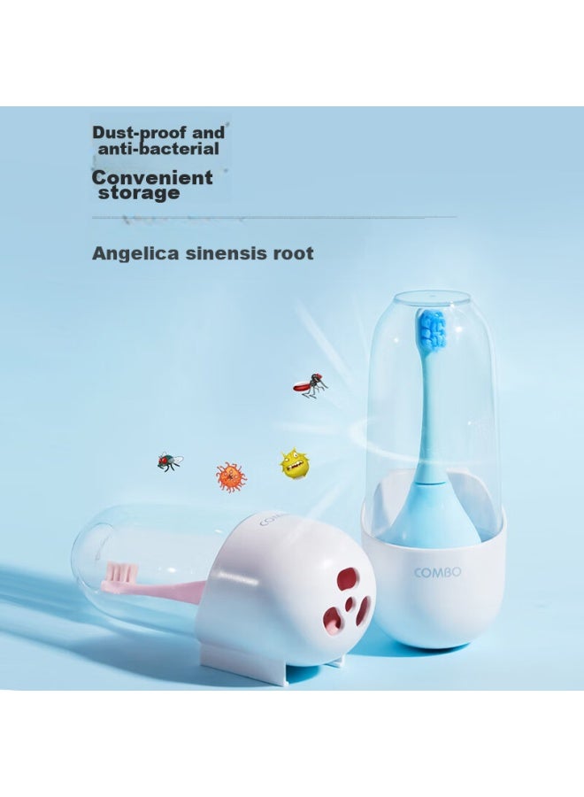 Combo Children's Electric Toothbrush With Fluoride, Soft Bristles, Cavity Prevention And Gum Protection Sonic Upgraded Version Suitable For Ages 1-3 - Image 4