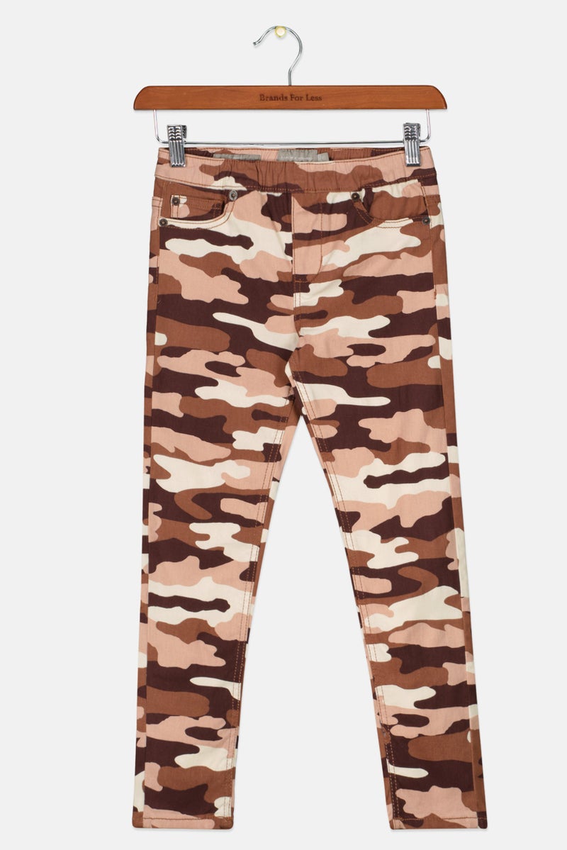 LUCKY BRAND سروال جوجر مموه للفتيات، متعدد الألوان - Image 1