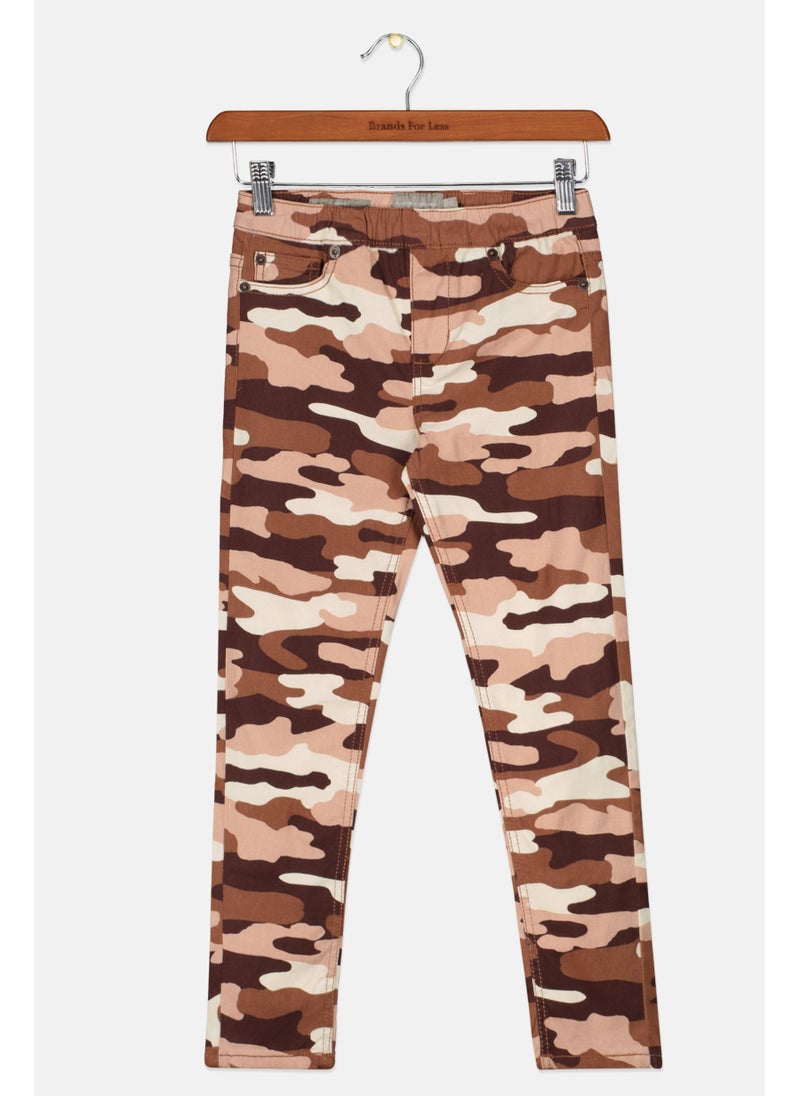 LUCKY BRAND سروال جوجر مموه للفتيات، متعدد الألوان - Image 5