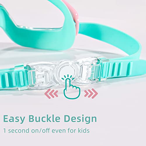 Freela Swim Goggles Swimming Goggles for Kids 6-14 4-7 8-12 3-6 2-4 3-5 3-10 4-8 Age 3 4 5 Year Old Toddler Water Clear Beach Pool Goggles Boys Girls Youth Childrens Child Anti Fog - Image 4