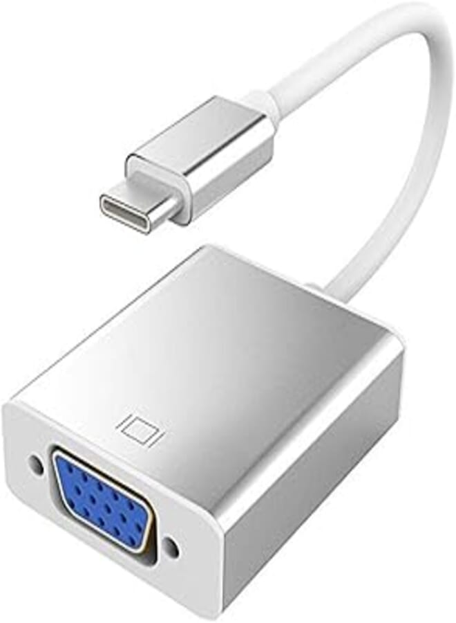 OR Other USB 3.1 Type C to VGA Adapter Cable (White)