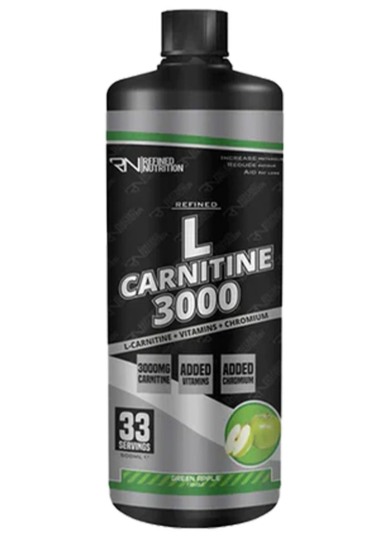Refined Nutrition L-Carnitine 3000 Mg, 33 Servings 