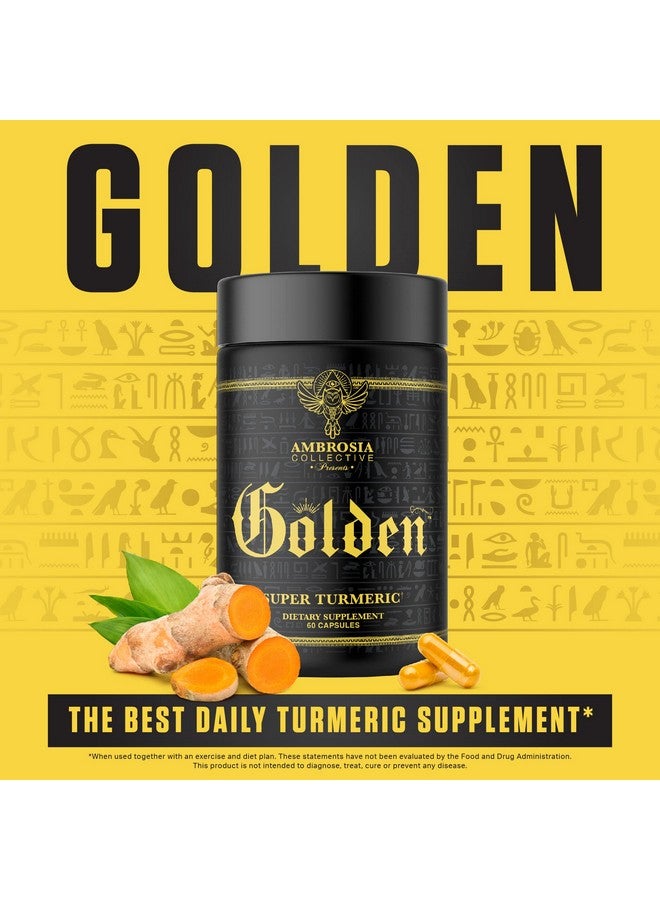 Ambrosia Golden Super Turmeric ; Bioavailable Curcumin ; Support Healthy Gut & Brain Health ; Joint Support ; 765Mg Of Active Curcuminoids ; 60 Veggie Capsules (30 Day Supply) - Image 5