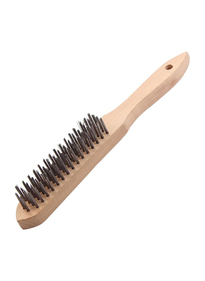 Duravel Duravel Wire Brush with Wood Handle for Cleaning Rust, Paint Removal, and Metal Parts Dirt Scrubbing in Garage, Workshop and Yard Work. (Wooden Pack Of 1, Free Size)  - Image 1