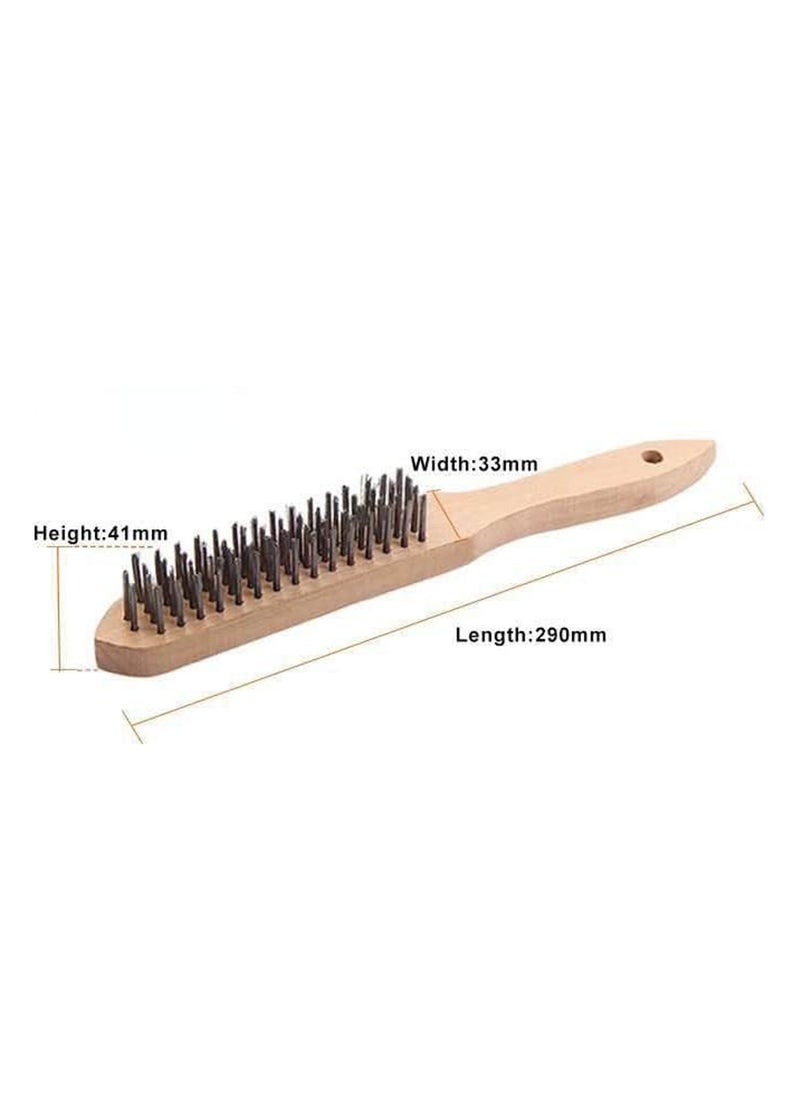 Duravel Duravel Wire Brush with Wood Handle for Cleaning Rust, Paint Removal, and Metal Parts Dirt Scrubbing in Garage, Workshop and Yard Work. (Wooden Pack Of 1, Free Size)  - Image 5