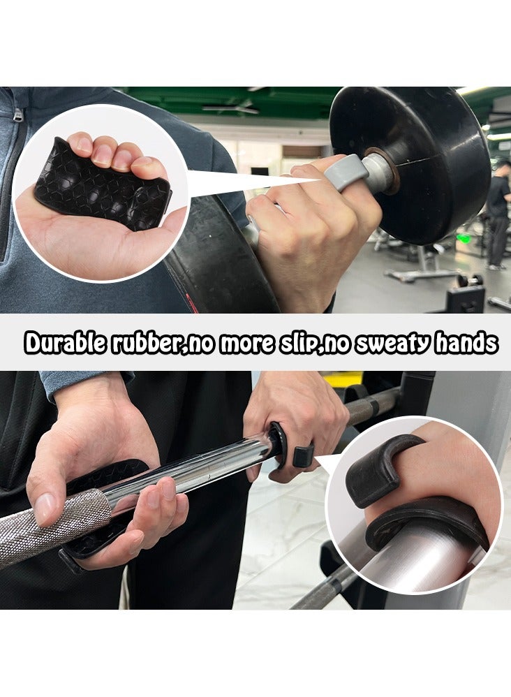 ZONIX Silicone Gym Grips – Ergonomic Honeycomb Anti-Slip Design, Sweat-Resistant Hand Protector for Weightlifting, Pull-Ups & Home Workouts, Left/Right Hand Fit, Prevent Calluses (Grey) - Image 3