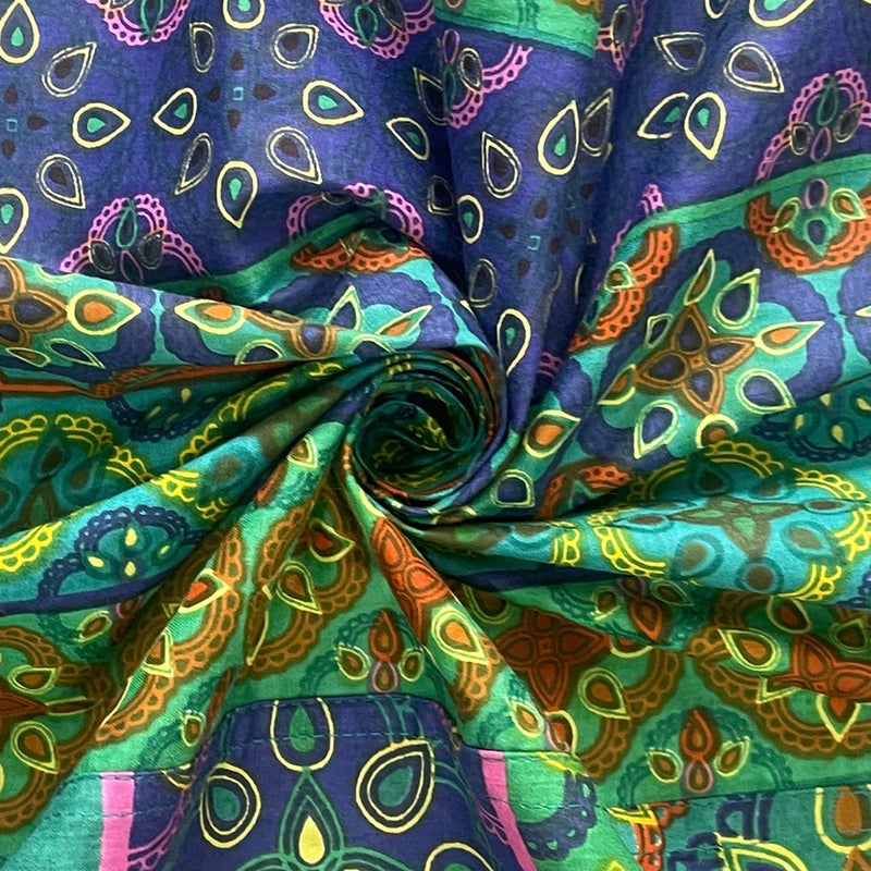 Swayam Diwan Set Cotton 6 Piece Diwan Printed Bedsheet Set for Living Room Hall (Set of 6 Piece, 1 Diwan Sheet | 2-Bolster Cover| 3 Cushion Covers) Soft Feel,Green - Image 5