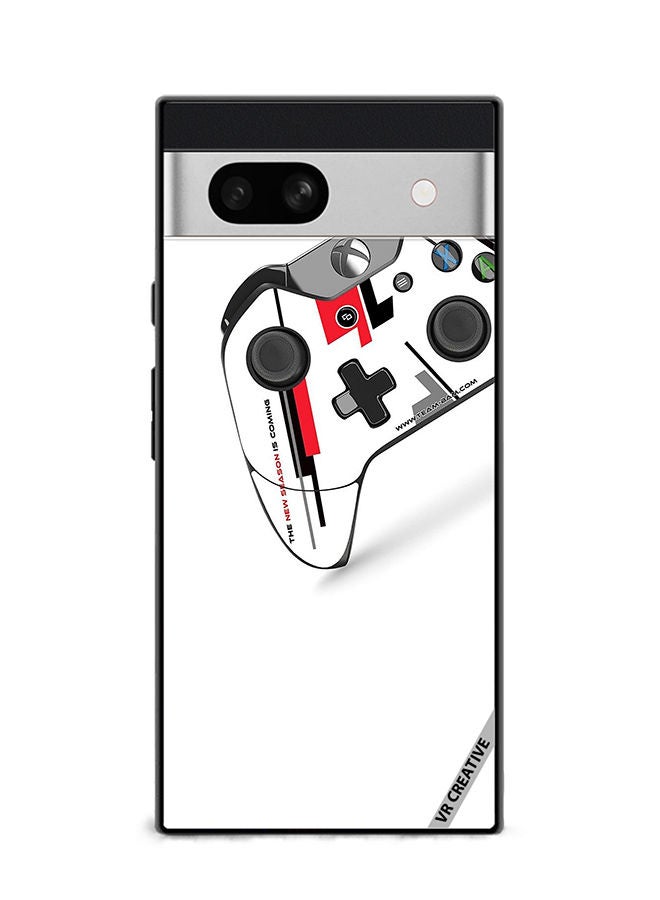 VR CREATIVE Protective Case Cover For Google Pixel 7a Retro Gaming Controller Design Multicolour - Image 1
