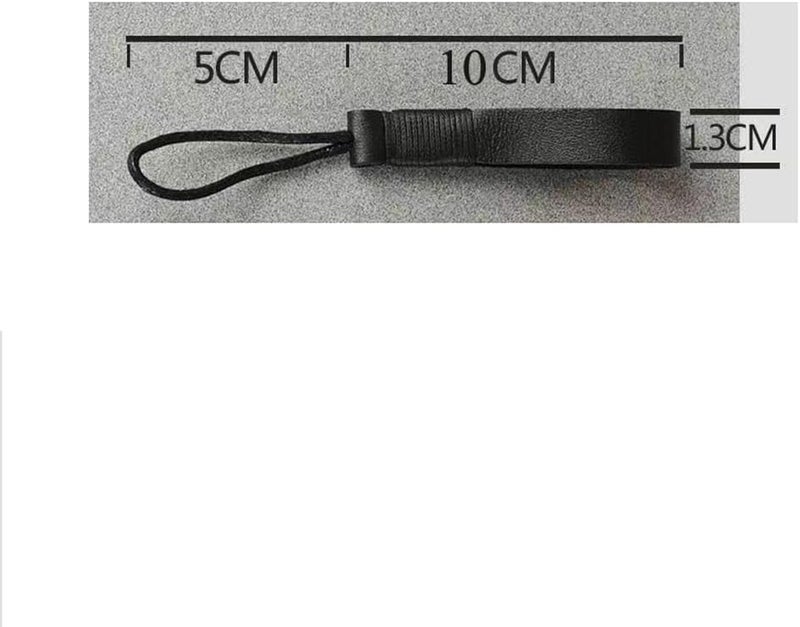 DraCra 2 Pack Fob Lanyard Car Keychain Cowhide Leather Non-metallic Key Strap String Handmade Pendant Chain Loop Ring for Car Keys Bag Case Cover Holder - Image 5