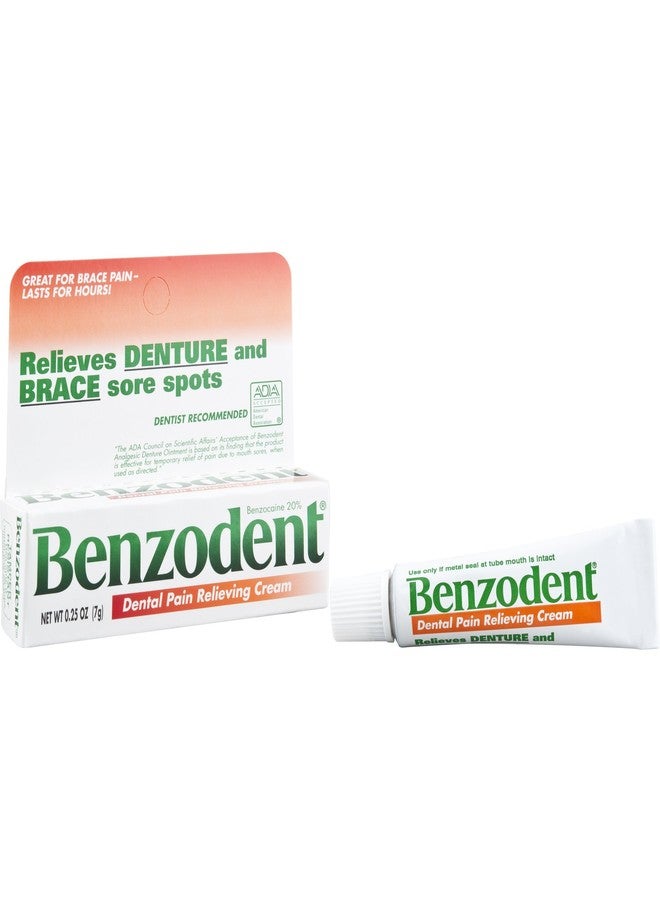 Benzodent كريم بنزودنت لتخفيف آلام الأسنان للأطقم والتقويم، أنبوب 0.25 أونصة - Image 4