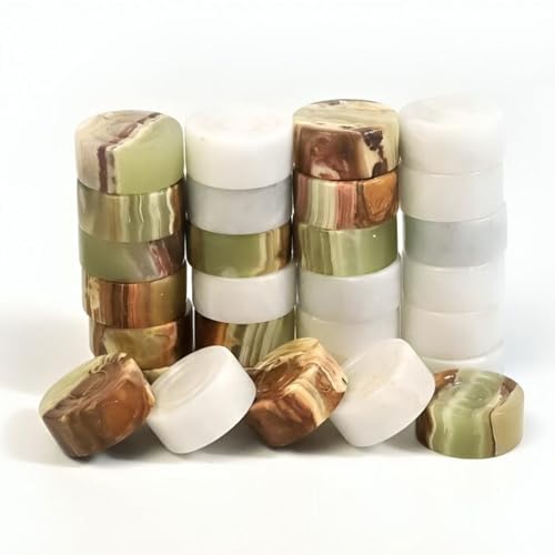 OceanicX Marble Chess Checker Pieces Set with Free Storage Box Collection White Green - Image 1
