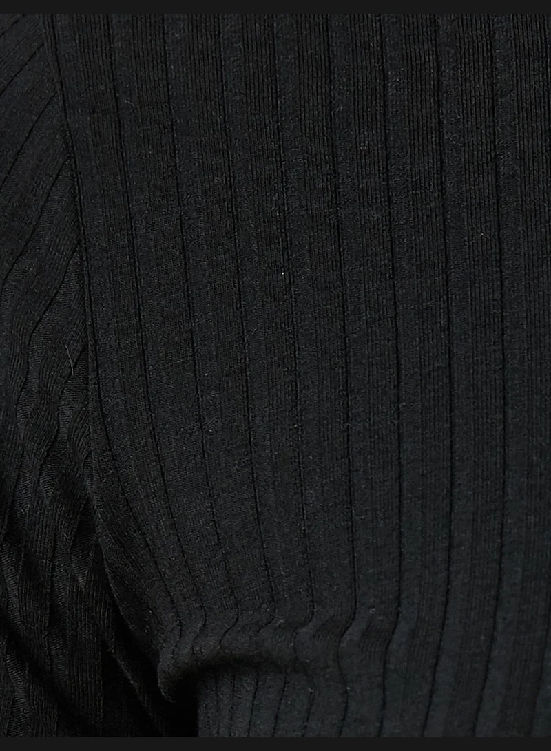 KOTON Frill Detail T-Shirt Short Sleeve