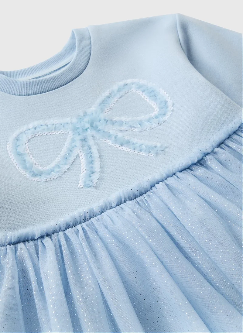 Matalan Girls Blue Bow Tutu Dress