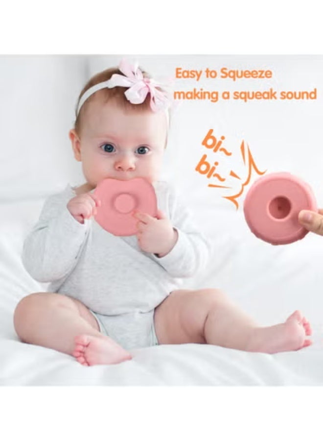 Lyaxm 6 Pcs Stacker Classic Toy, Baby Soft Stacking Blocks,Creative And Educational Shape Stacking Rings Soft Toys for Babies Newborn 0-18 Months 1 Year Old Girls Boys, Toddler Sensory Educational Montessori Baby Blocks, Montessori Sensory Toys, Infant Development Teething Learning - Image 3