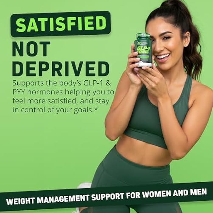 Herbtonics مكمل هيربتونيكس GLP-1 للوزن – مكمل GLP-1 للنساء والرجال | إدارة الوزن، دعم GLP-1 والأيض | 10 مليار وحدة تشكيل مستعمرات من البروبيوتيك – 60 كبسولة نباتية - Image 2
