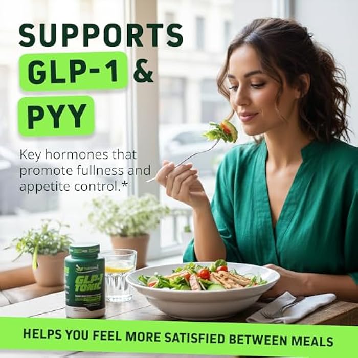 Herbtonics مكمل هيربتونيكس GLP-1 للوزن – مكمل GLP-1 للنساء والرجال | إدارة الوزن، دعم GLP-1 والأيض | 10 مليار وحدة تشكيل مستعمرات من البروبيوتيك – 60 كبسولة نباتية - Image 3