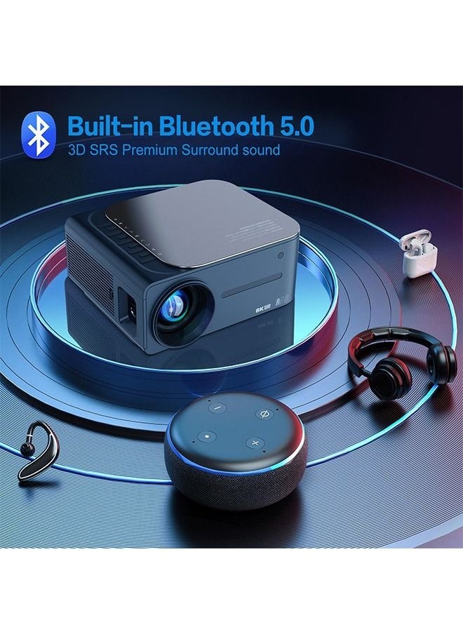 Generic - Portable Projector Support 8K Video  Native 1080P Full HD - Home Theater - 320 ANSI Lumens - Compatible with TV  Pad Laptop - Image 1