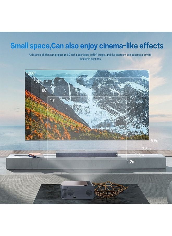 Generic - Portable Projector Support 8K Video  Native 1080P Full HD - Home Theater - 320 ANSI Lumens - Compatible with TV  Pad Laptop - Image 1