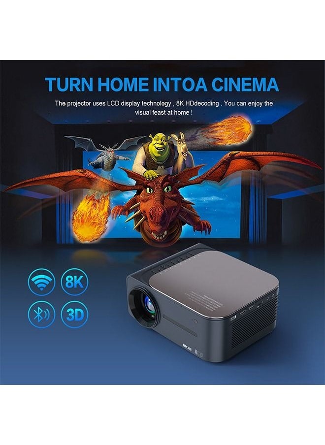 Generic - Portable Projector Support 8K Video  Native 1080P Full HD - Home Theater - 320 ANSI Lumens - Compatible with TV  Pad Laptop - Image 1