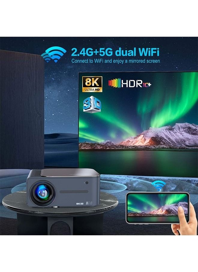 Generic - Portable Projector Support 8K Video  Native 1080P Full HD - Home Theater - 320 ANSI Lumens - Compatible with TV  Pad Laptop - Image 1