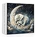 PPuzzling Elephant Moon Puzzles for Adults 1000 Pieces Vintage Sleeping Elephants Jigsaw Puzzles Fantasy Space Animal Challenging Puzzle - Image 2