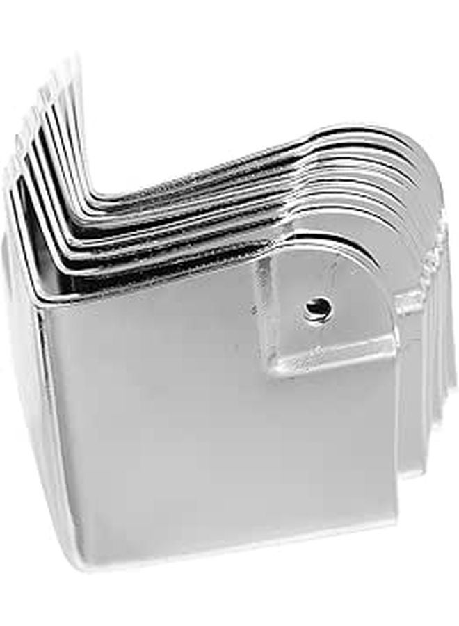 Chrome Plated Corner Protectors 35x35mm Heavy Duty Edge Guards For Cabinet Jewelry Box - Image 1