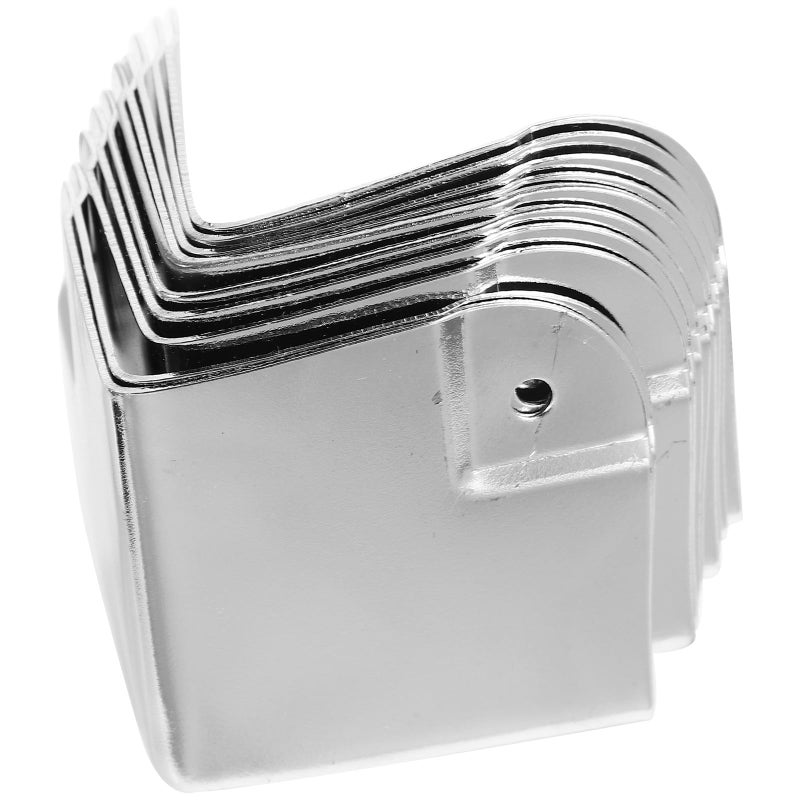 Chrome Plated Corner Protectors 35x35mm Heavy Duty Edge Guards For Cabinet Jewelry Box - Image 2