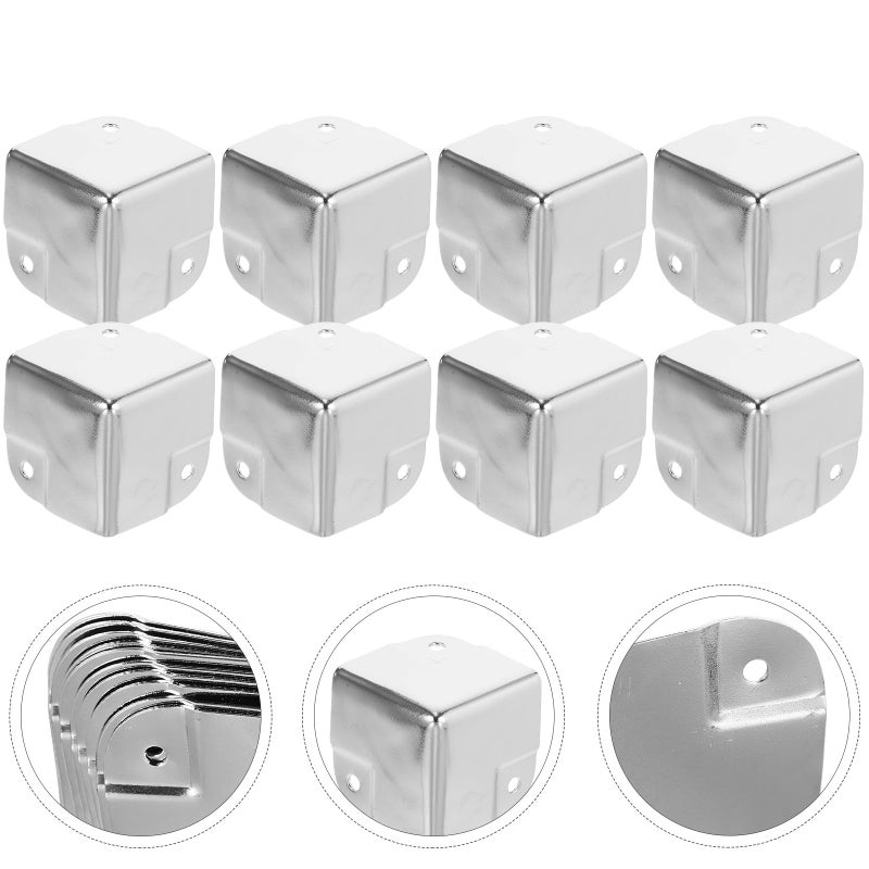 Chrome Plated Corner Protectors 35x35mm Heavy Duty Edge Guards For Cabinet Jewelry Box - Image 4