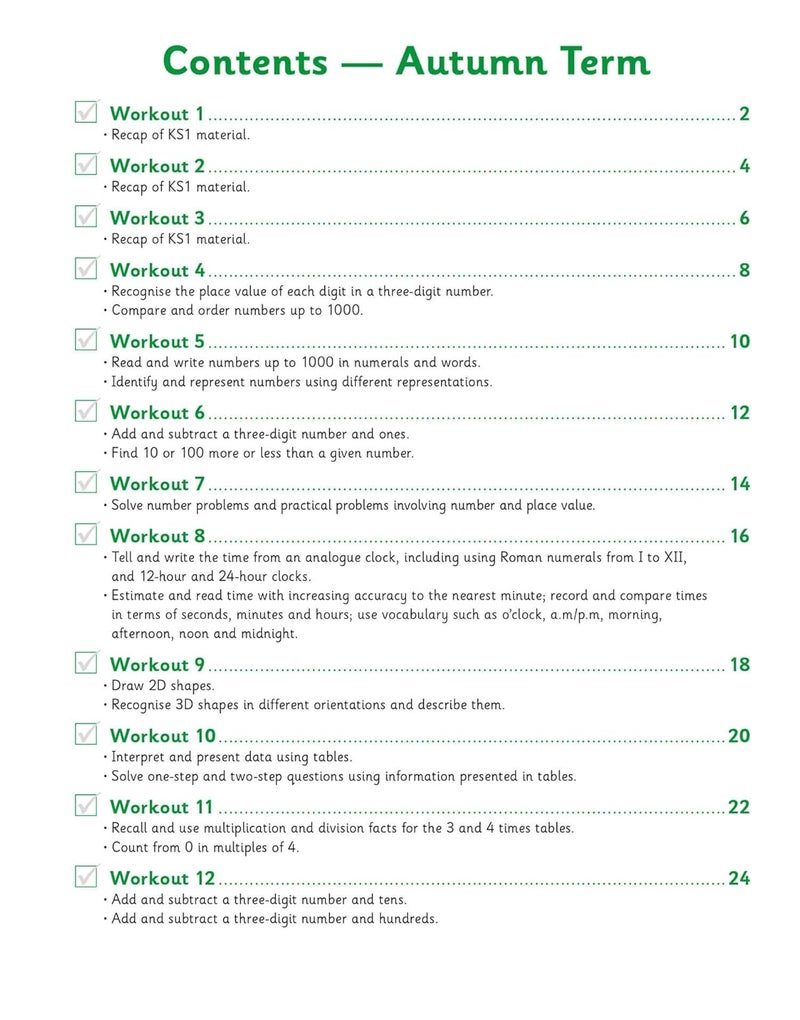 KS2 Maths 10-Minute Weekly Workouts - Year 3 - Image 3