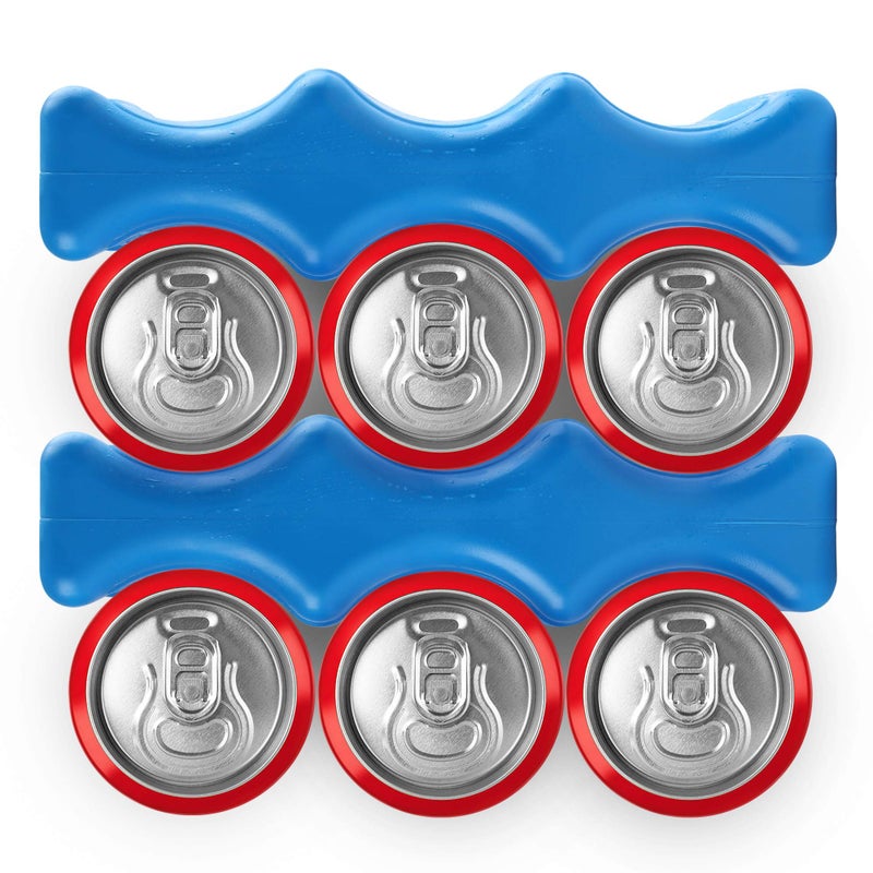 LotFancy Ice Packs for Coolers, Breastmilk Bottle Storage, Lunch Box, Insulated Bags, 4-Pack Contoured Freezer Packs, Long Lasting Reusable Cool Packs for Canned Beer Soda, Camping Beach Picnic - Image 4