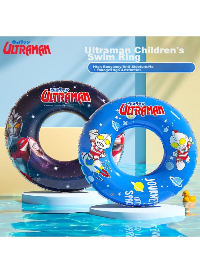F.dyraa Classic Ultraman Children's Swim Ring, Beginner Anti-rollover, Baby And Adult Armpit Ring 90123, Navy Blue, Size 60 - Image 2
