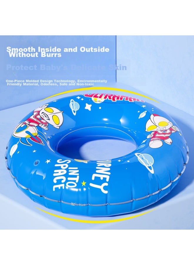 F.dyraa Classic Ultraman Children's Swim Ring, Beginner Anti-rollover, Baby And Adult Armpit Ring 90123, Navy Blue, Size 60 - Image 5