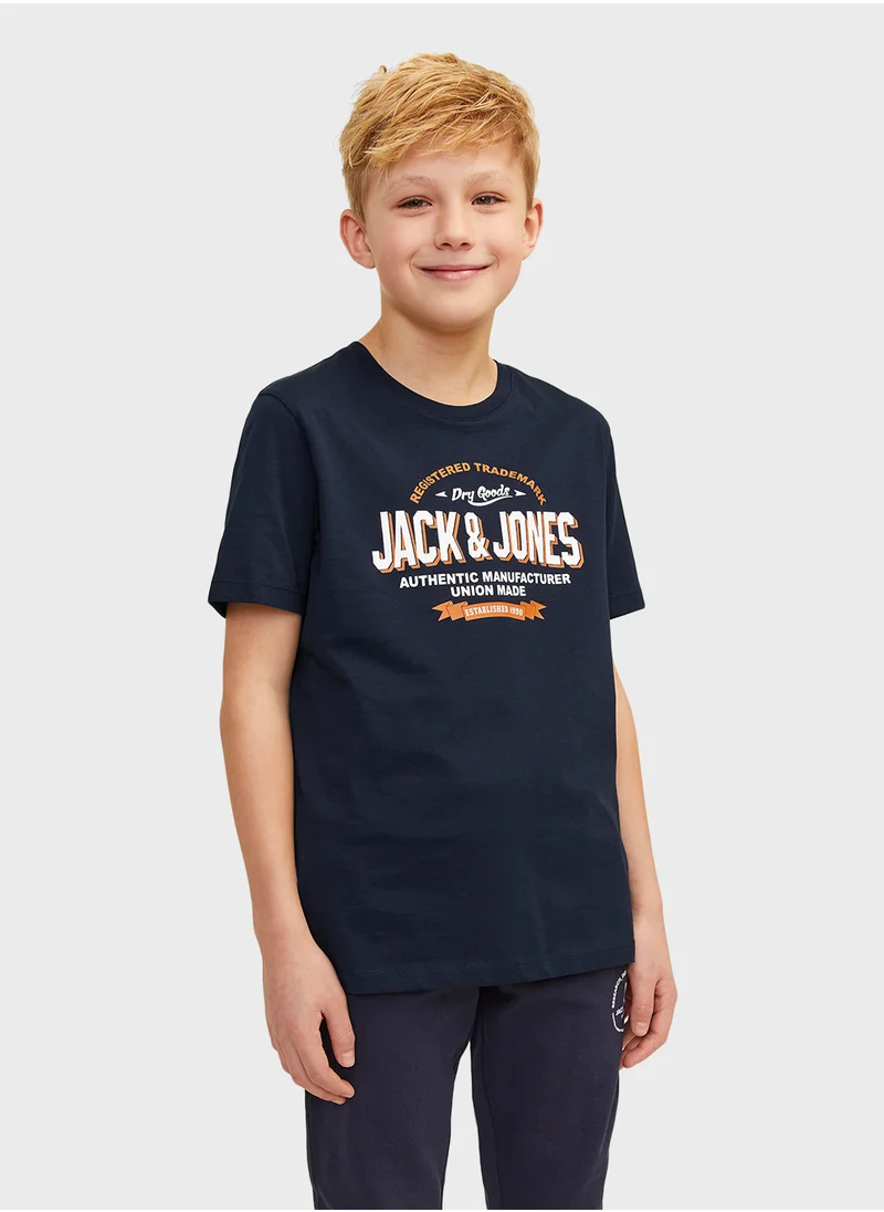 Jack & Jones Junior Youth Logo T-Shirt