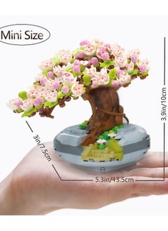 Y&D Bonsai Tree Building Blocks Set, Cherry Blossom House Adult Creative Projects, Plant Series Flower Potted Home or Office Decoration for Women (426 Pieces)  - Image 4