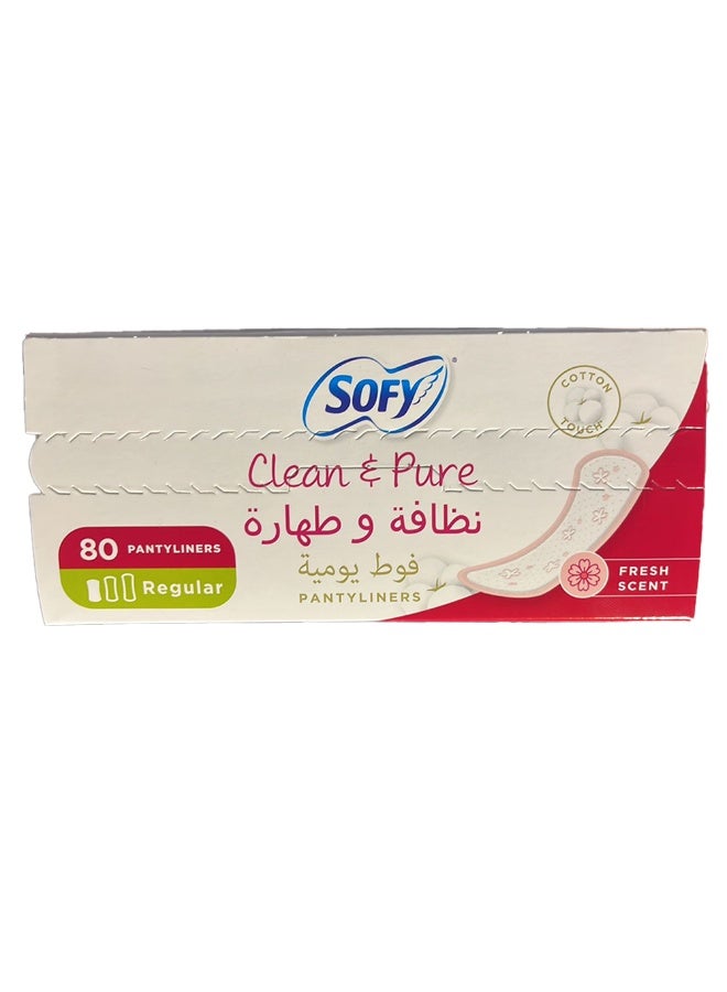 صوفي سوفي - فوط يومية كلين اند بيور - منعش - 80 فوطة - Image 3
