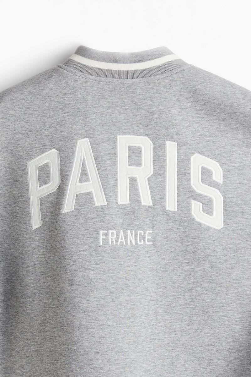 H&M Motif-Detail Baseball Jacket