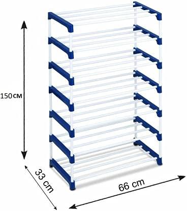 RAXON WORLD Plastic Multipurpose Rack Organizer Shelves for ShoeClothesBooks 7 Layer - Image 2