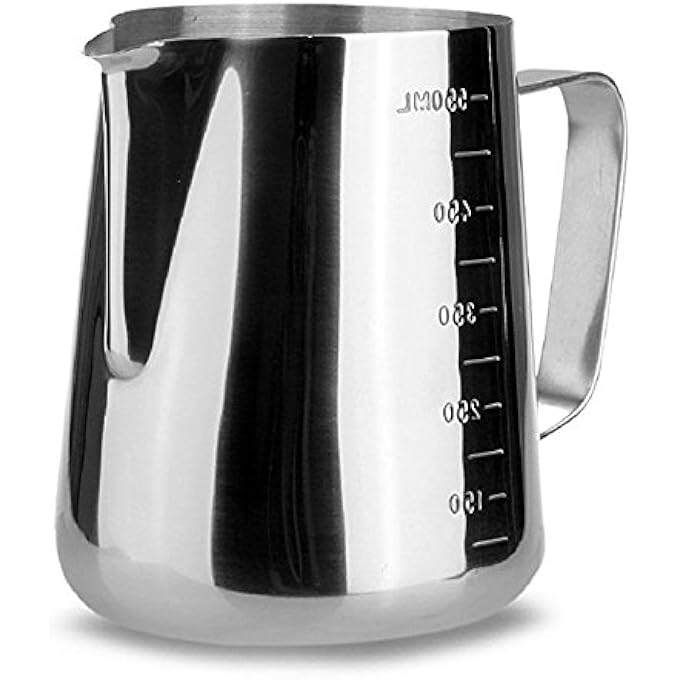 GRETAL Milk Frother Cup 20Oz Milk Frothing Pitcher Stainless Steel Milk Pitcher Espresso Coffee Barista Craft Latte Cappuccino Milk Cream Cup Frothing Jug Pitcher 600M - Image 2