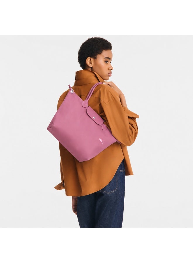 Longchamp 70th Anniversary Eco Color Le Pliage Medium Foldable Tote Bag - Dusty Rose, Lightweight Waterproof Composite Fabric - Image 2