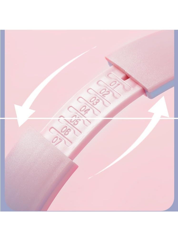 Furry Ears Headphones LED Luminous Gaming Wireless Card-insertable Bluetooth Headphones Gradient Color (white pink) - Image 3