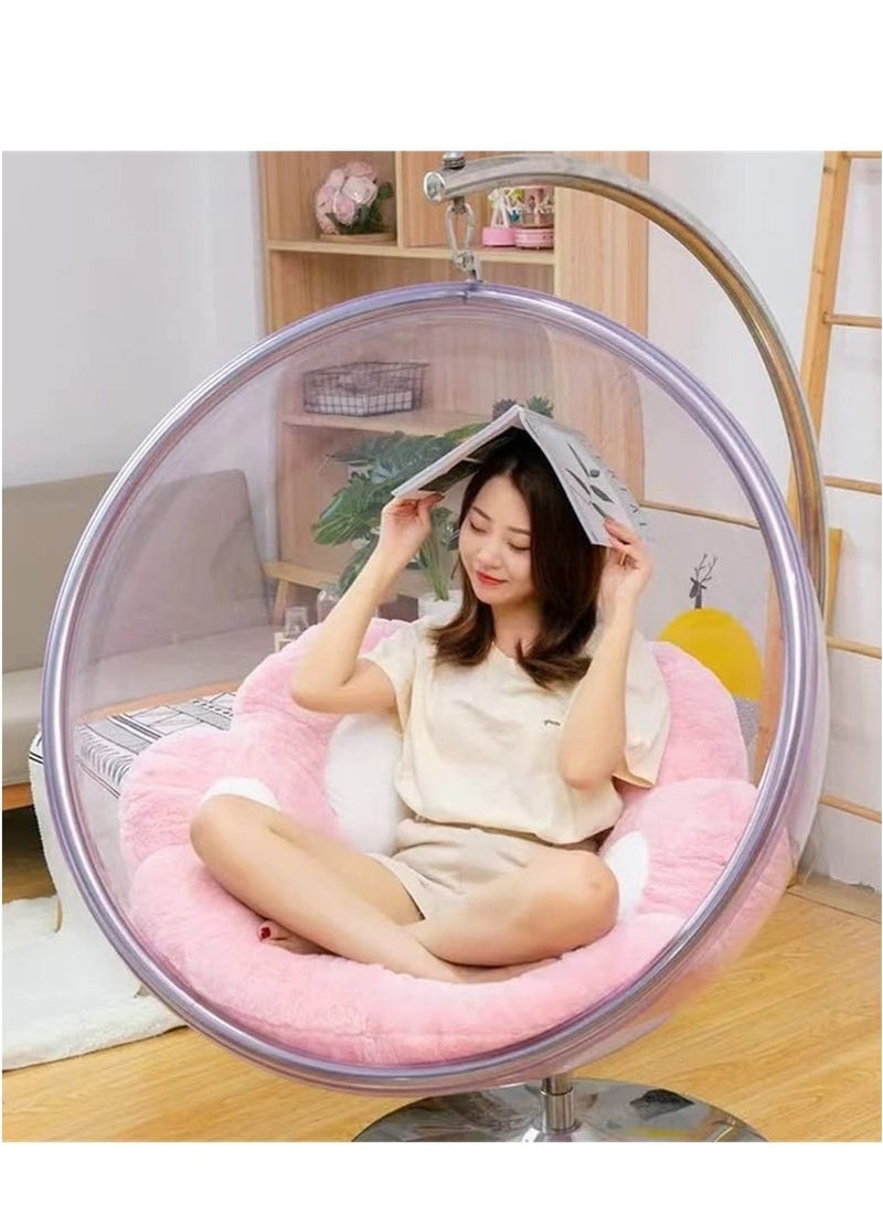 joyzzz Cute Seat Cushion, Lazy Back Cozy Cat Paw Shaped Sofa Office Chair Cushion, Multiuse Plush Cat Paw Design Chair Cushion Pink White - Image 4